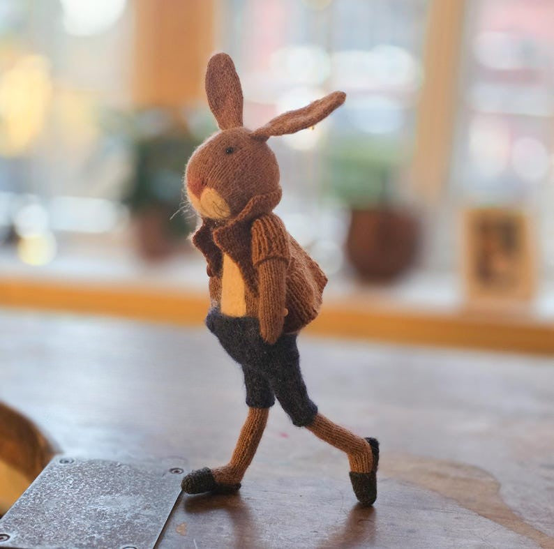 Petal Bunny Knitting Pattern