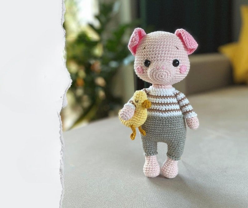 Piggy Friend Crochet Pattern