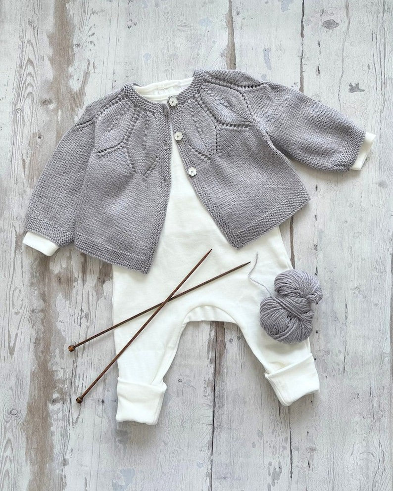 Fleur Baby Cardigan Knitting Pattern