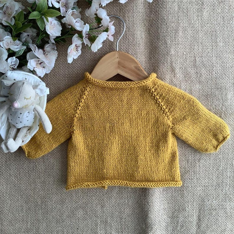Buttercup Tie Cardigan Knitting Pattern