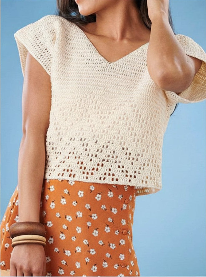 Vintage Zigzag Top Crochet Pattern