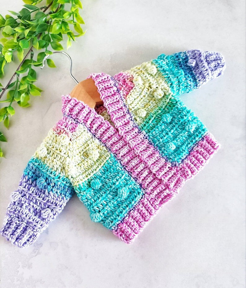 Bobble Cardigan Crochet Pattern