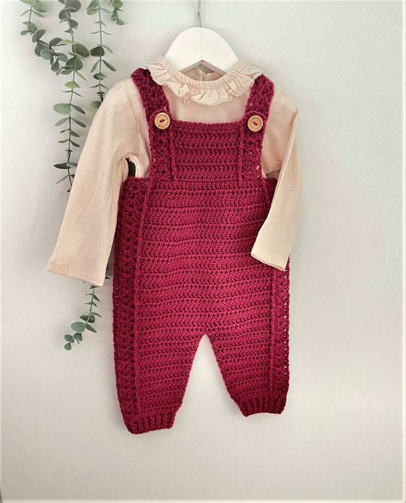 Berry Bloom Overalls Crochet Pattern