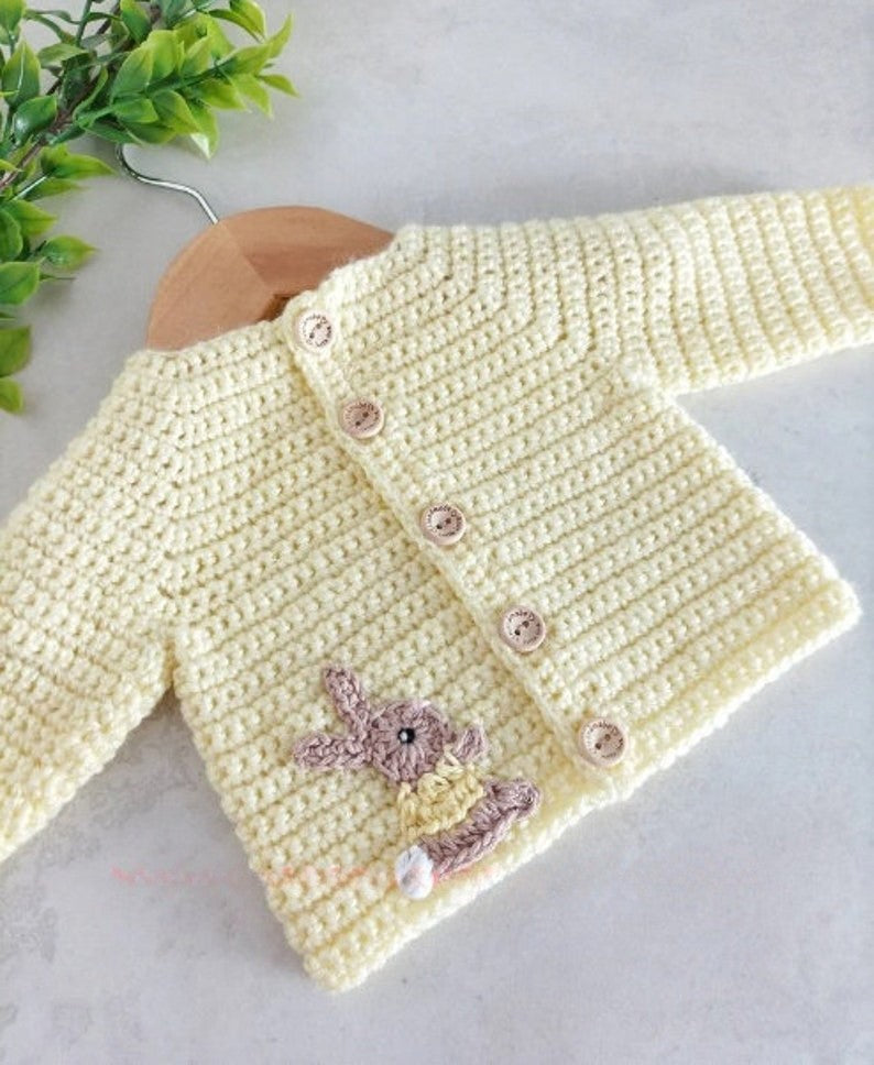 Bunny Cardigan Crochet Pattern