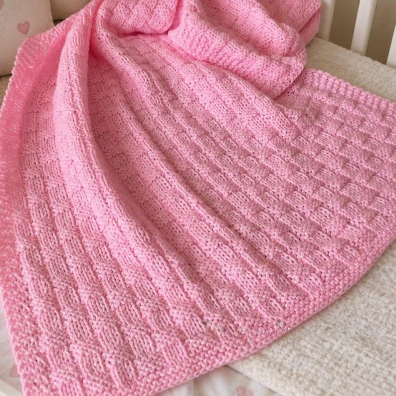 Gentle Weave Blanket Knitting Pattern
