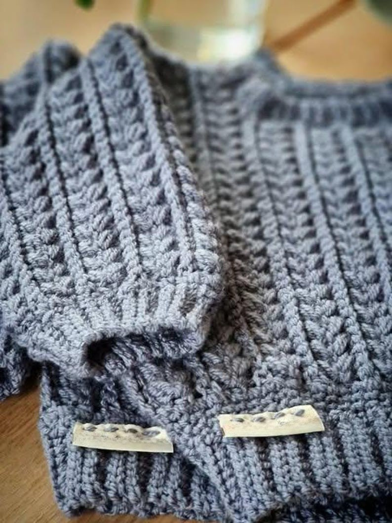 Kids Sweater Crochet Pattern
