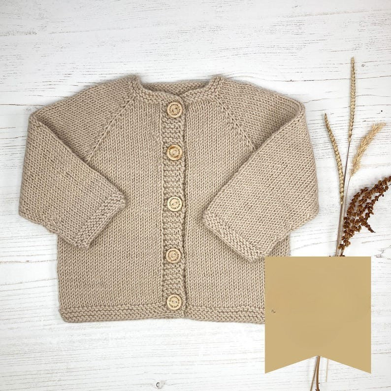 Honey Baby Cardigan Knitting Pattern