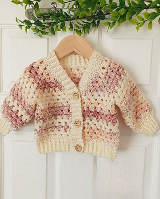 Pastel Granny Cardigan Crochet Pattern