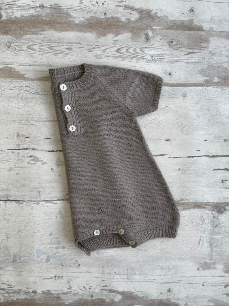 Soft Dune Romper Knitting Pattern