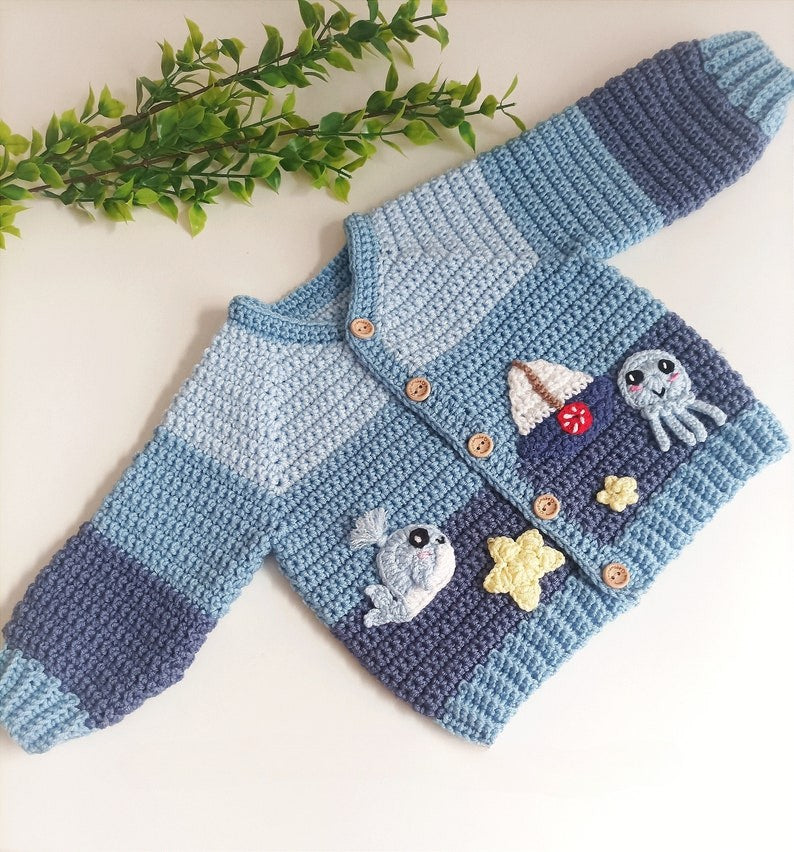 Starfish Cardigan Crochet Pattern