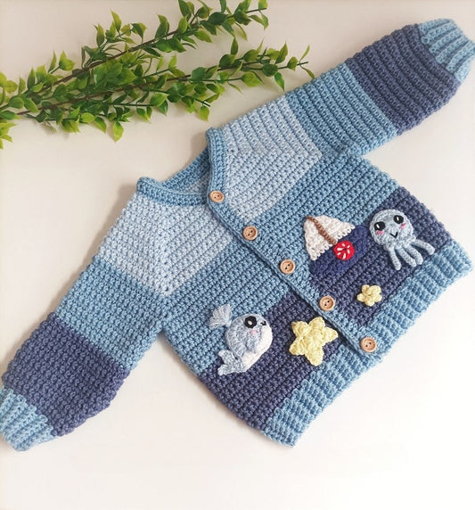 Starfish Cardigan Crochet Pattern