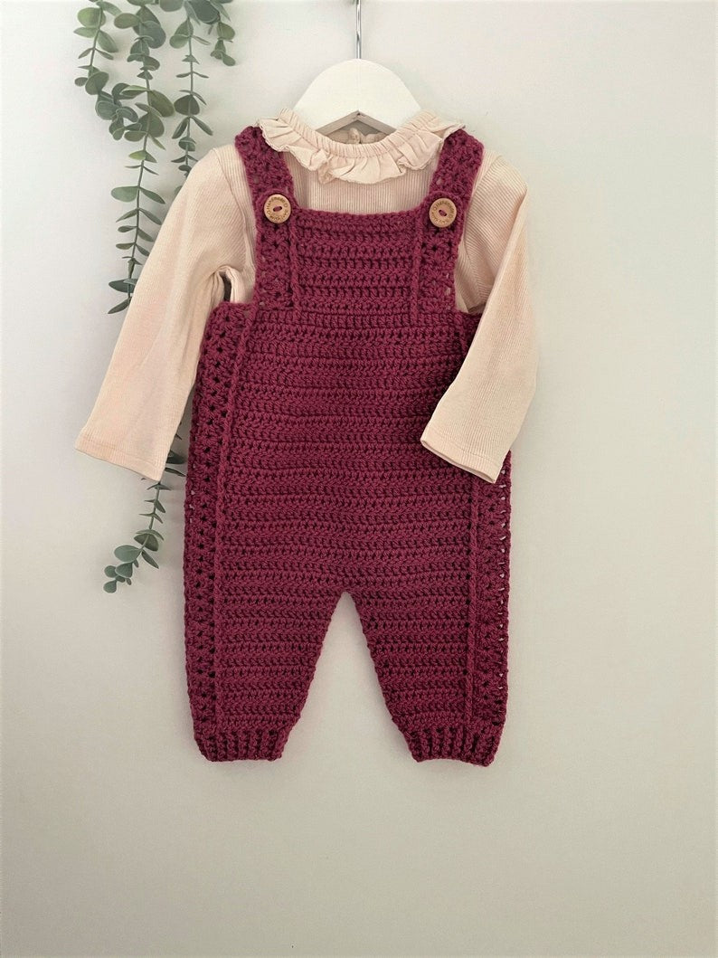 Berry Bloom Overalls Crochet Pattern