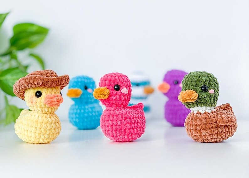 Ducky Trio Crochet Pattern