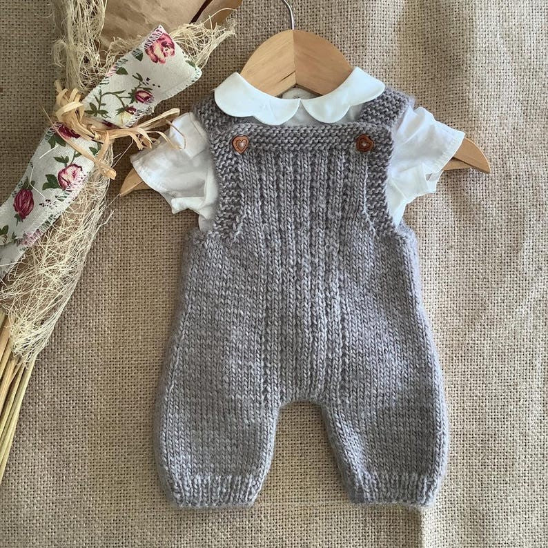 Mossy Overalls Knitting Pattern