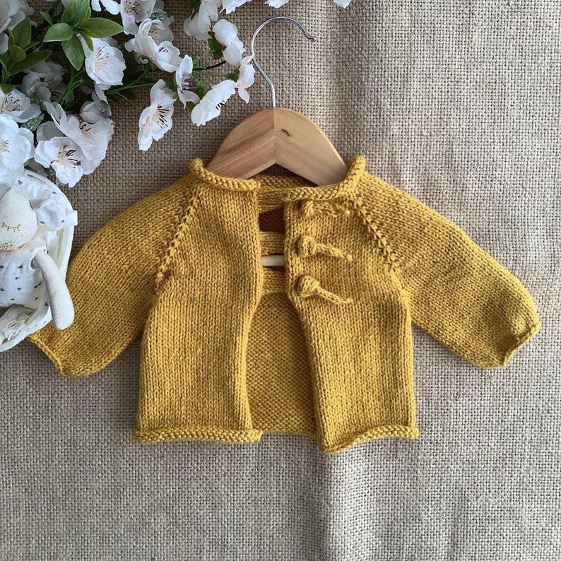 Buttercup Tie Cardigan Knitting Pattern