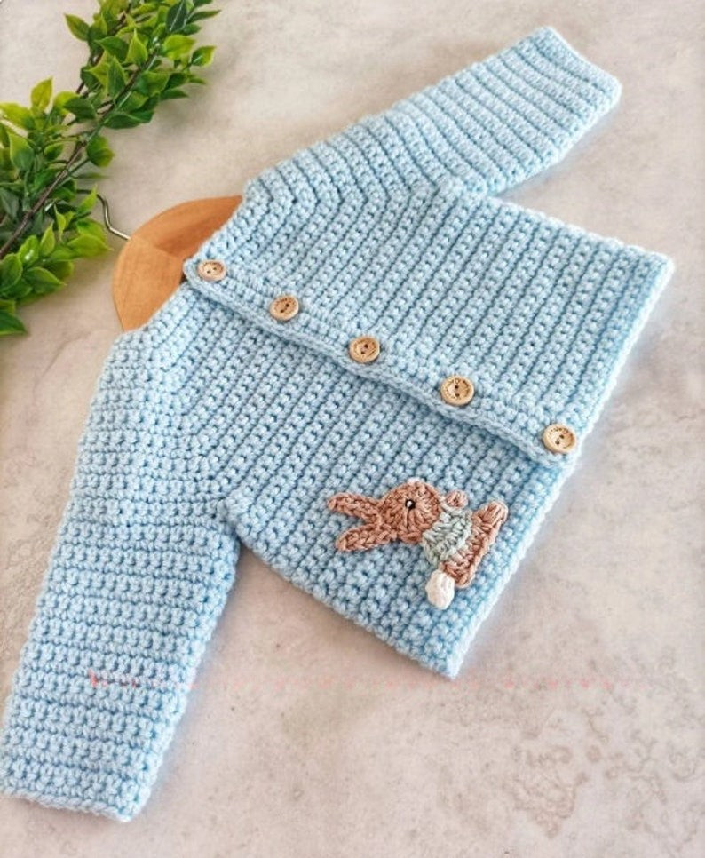 Bunny Cardigan Crochet Pattern