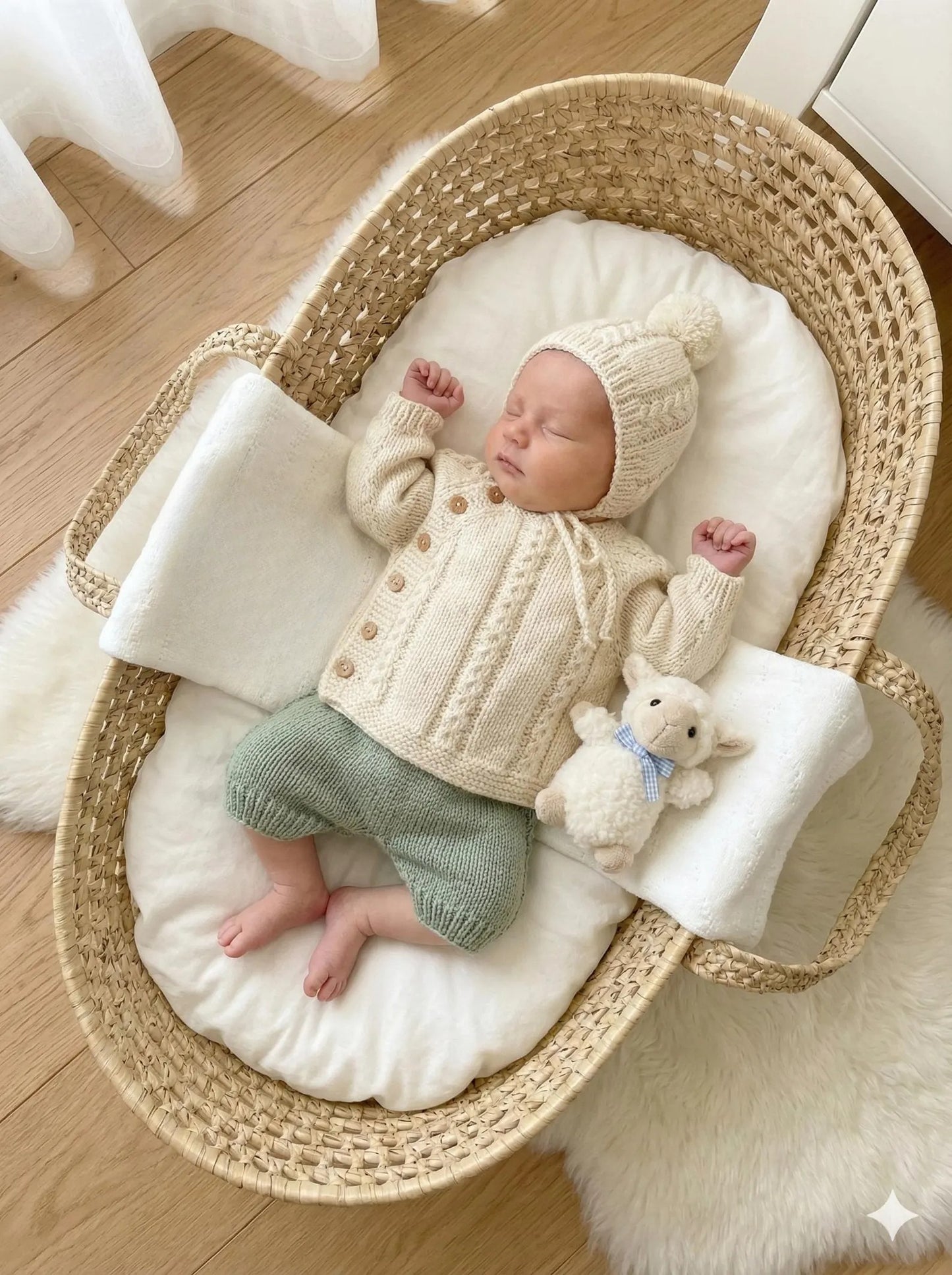Hazel Nest Baby Set Knitting Pattern