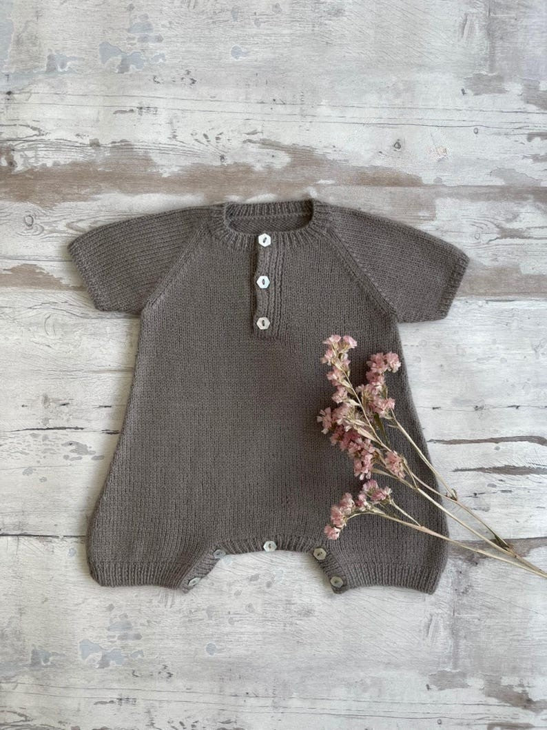 Soft Dune Romper Knitting Pattern