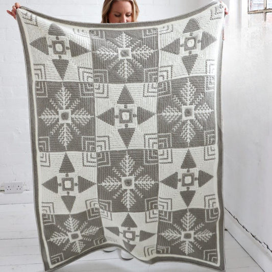 Winter Pines Blanket Crochet Pattern