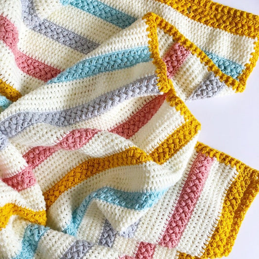 Golden Bean Blanket Crochet Pattern