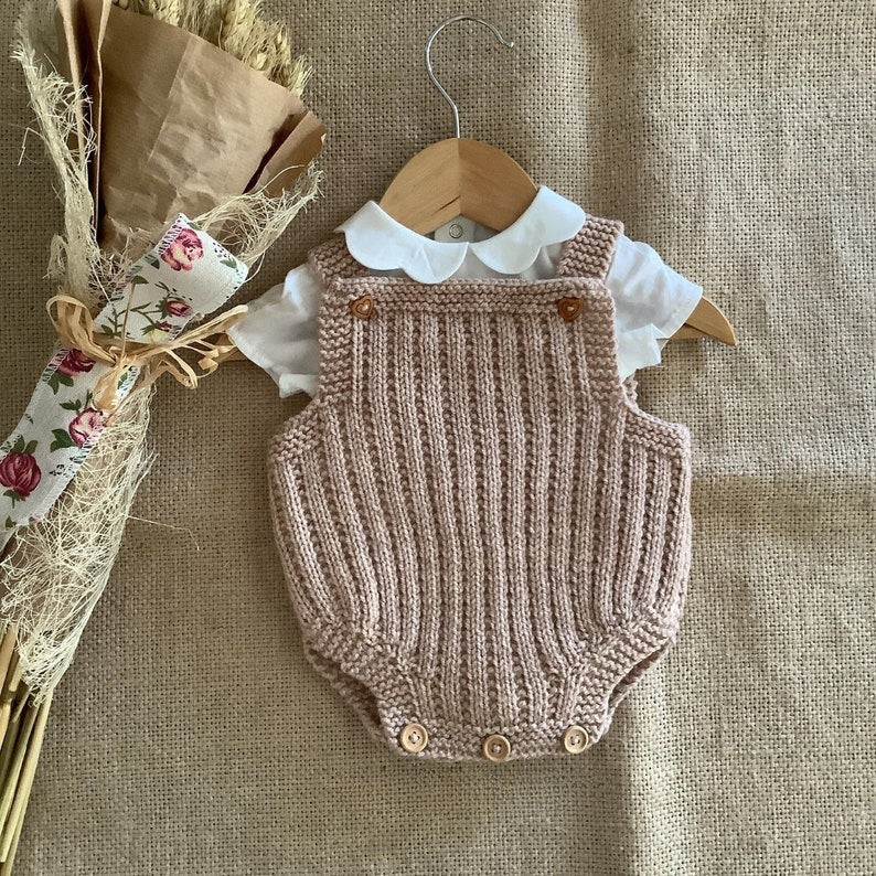 Biscuit Baby Romper Knitting Pattern