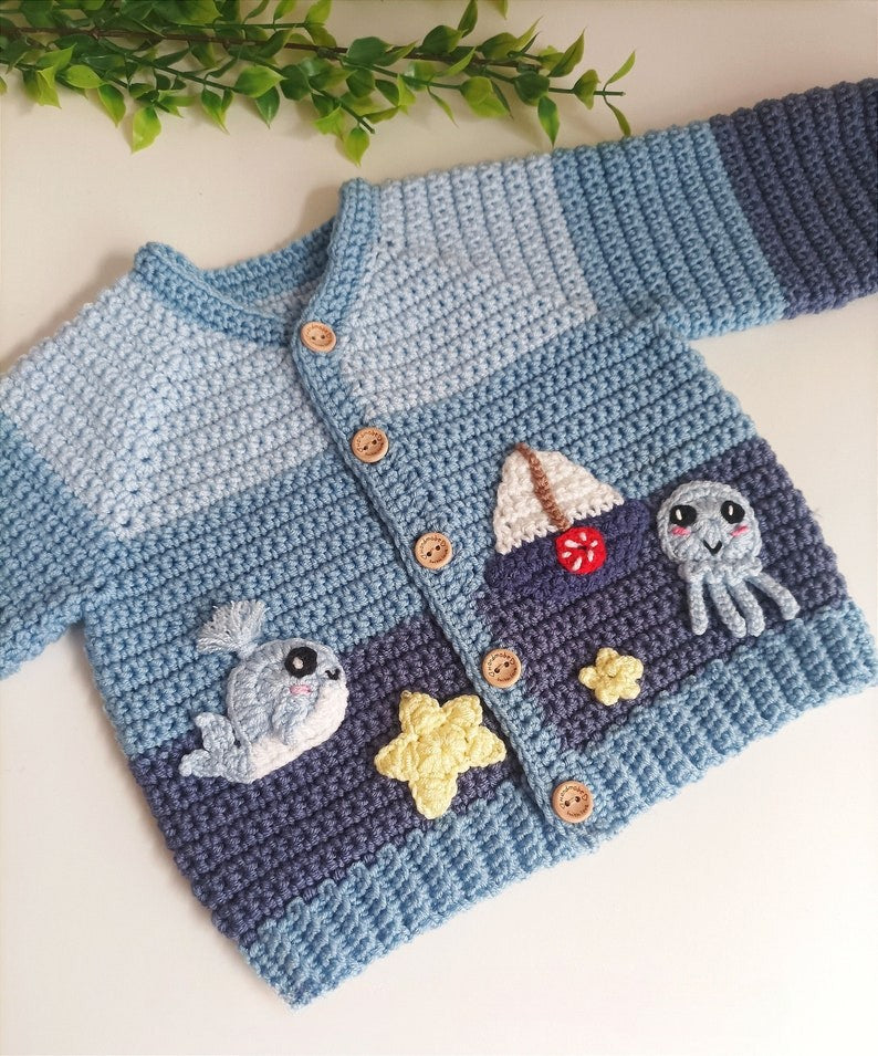 Starfish Cardigan Crochet Pattern