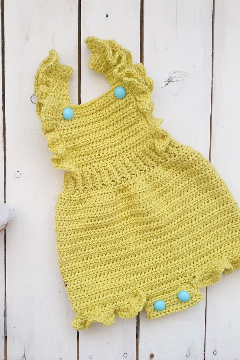 Roseberry Romper Crochet Pattern