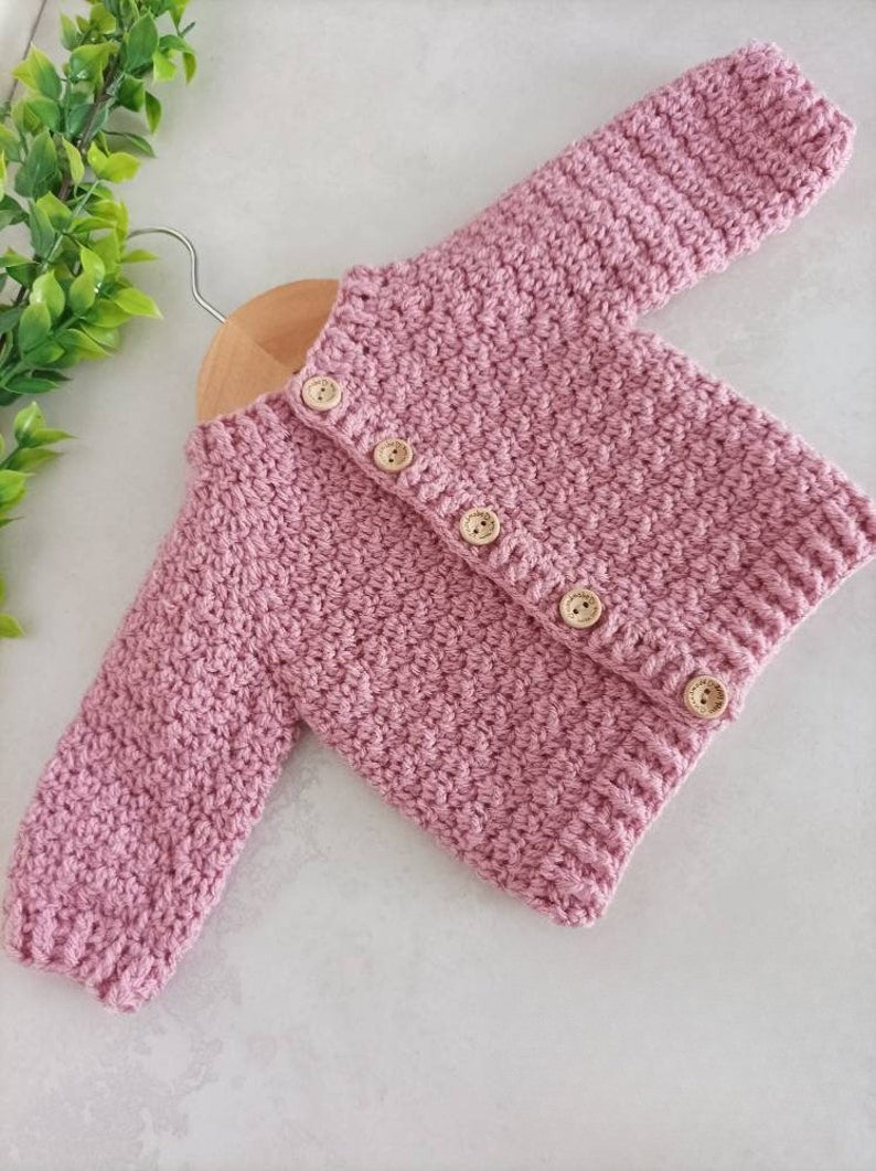 Vanilla Baby Cardigan Crochet Pattern