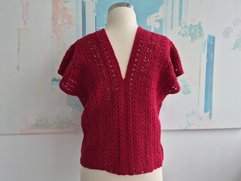 Beach Lace Top Crochet Pattern