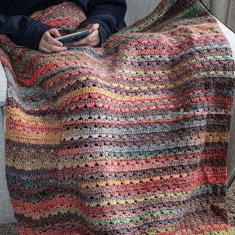 Wildflower Blanket Crochet Pattern