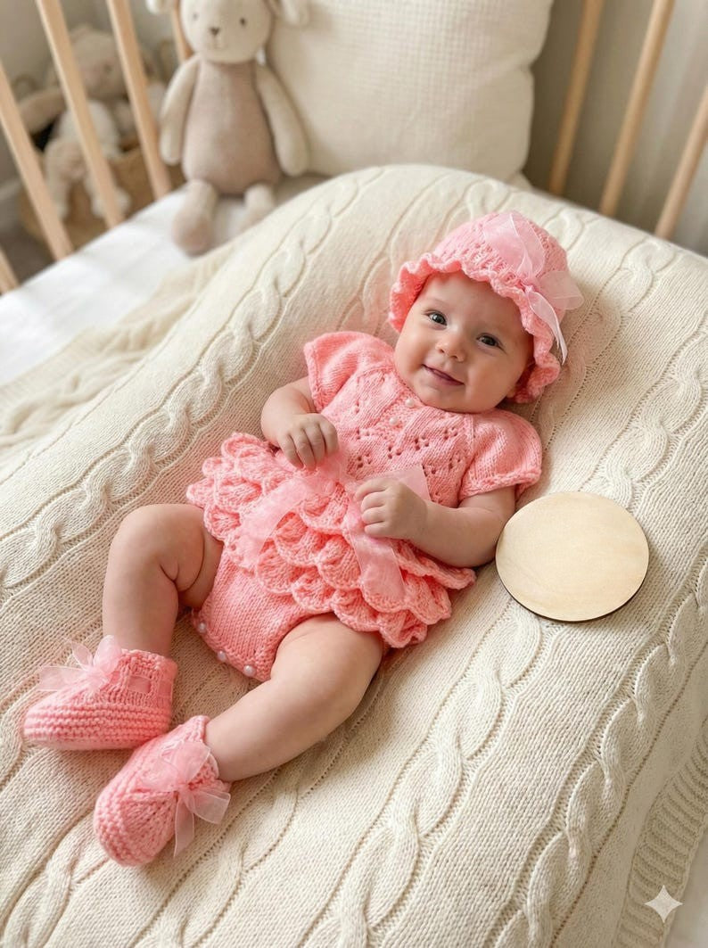 Aqua Baby Set Knitting Pattern