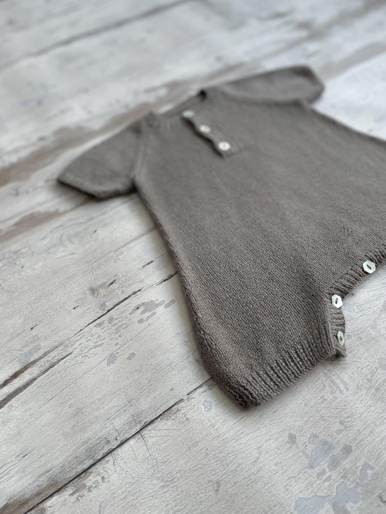 Soft Dune Romper Knitting Pattern