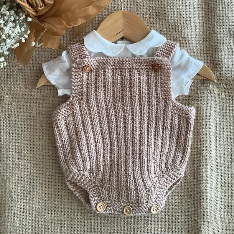 Biscuit Baby Romper Knitting Pattern