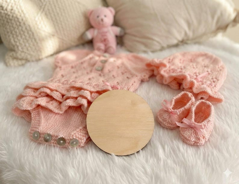 Aqua Baby Set Knitting Pattern