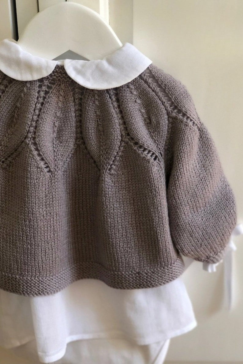 Fleur Baby Cardigan Knitting Pattern