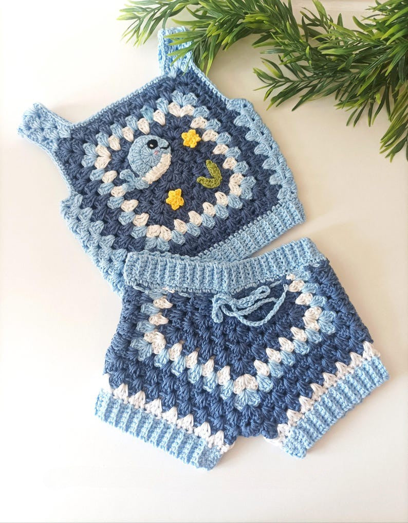 Ocean Whimsy Set Crochet Pattern
