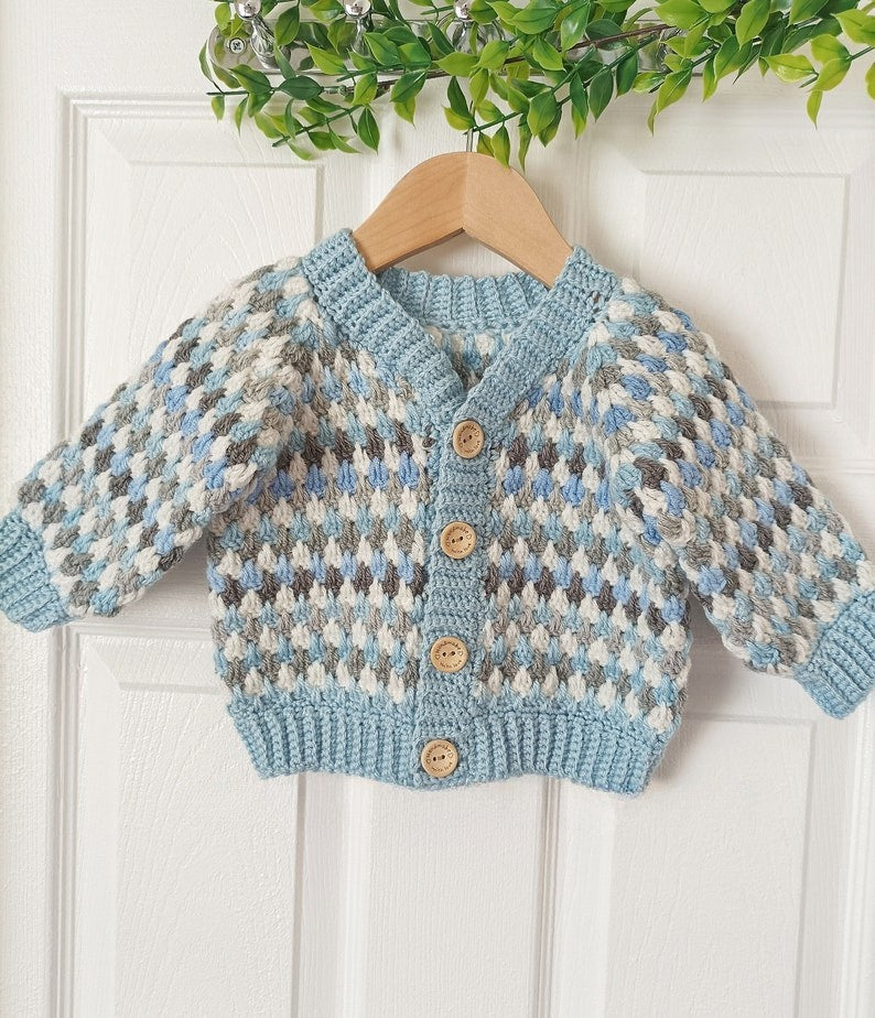 Pastel Granny Cardigan Crochet Pattern