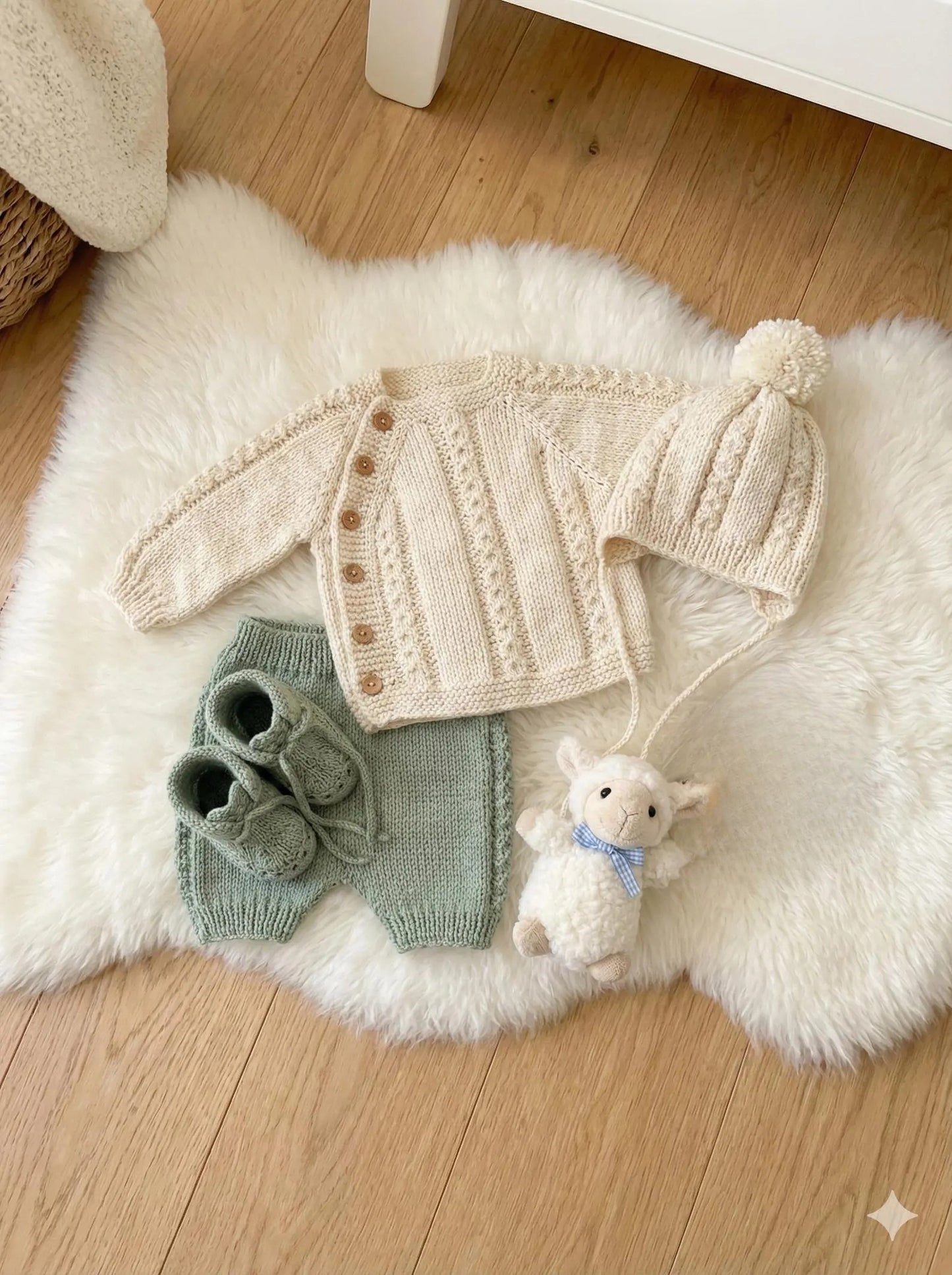 Hazel Nest Baby Set Knitting Pattern