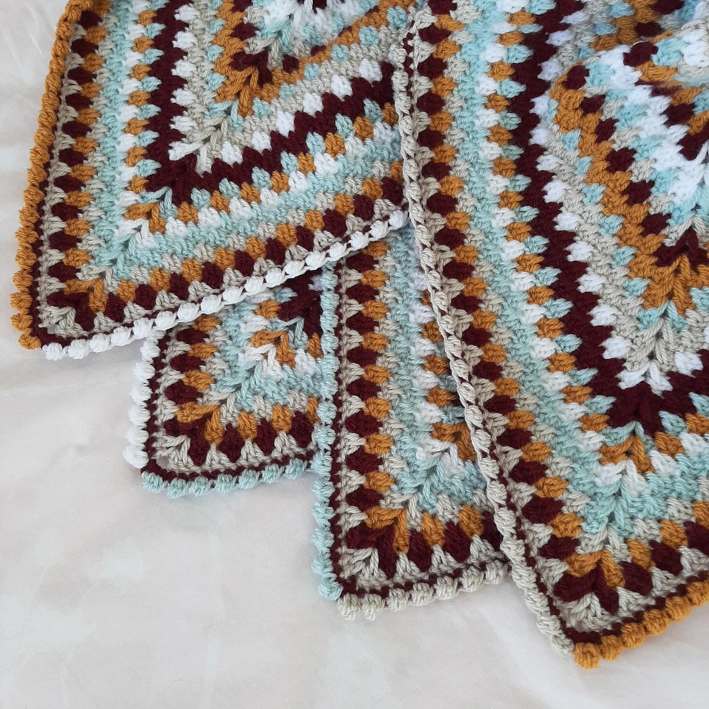 Honey Spice Blanket Crochet Pattern