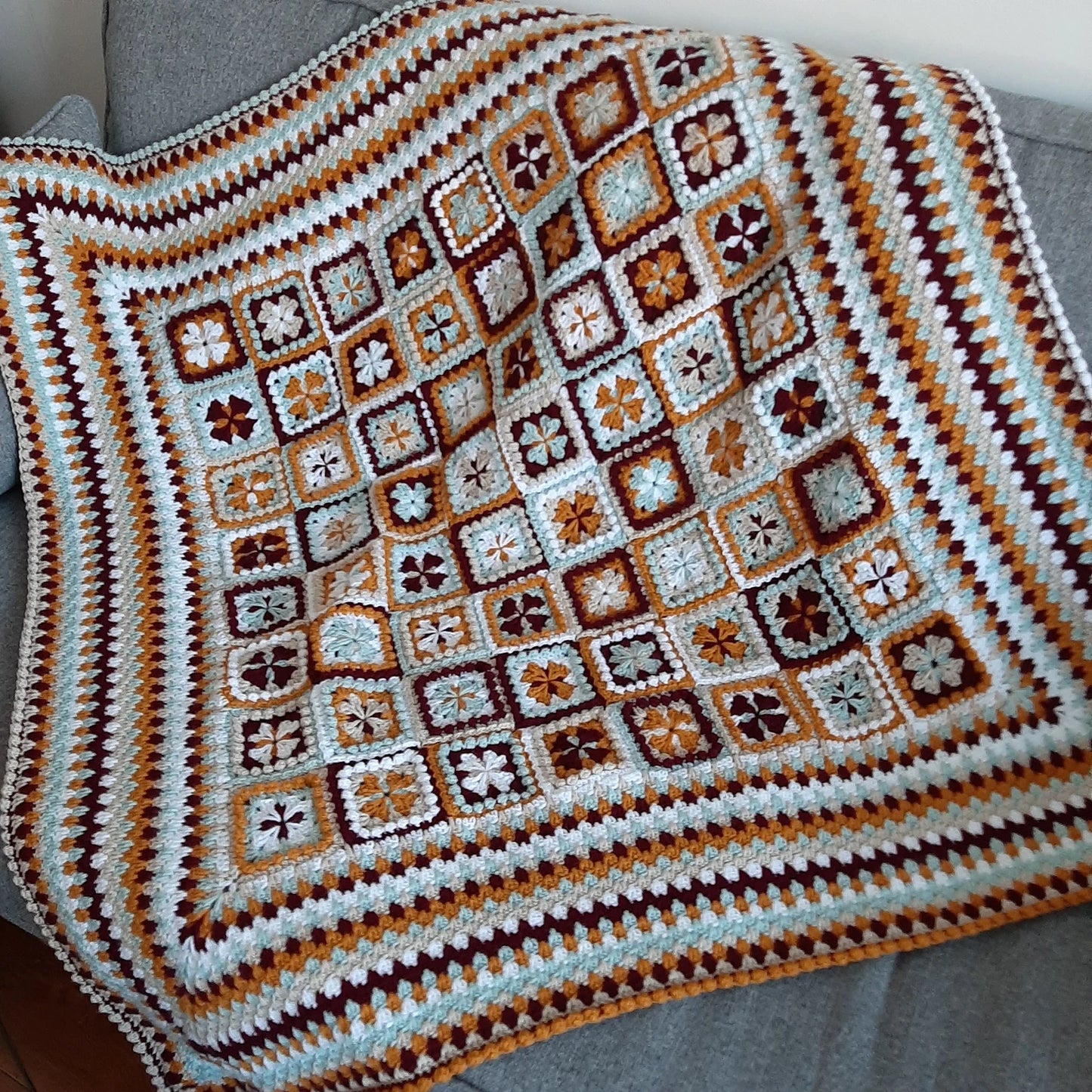 Honey Spice Blanket Crochet Pattern