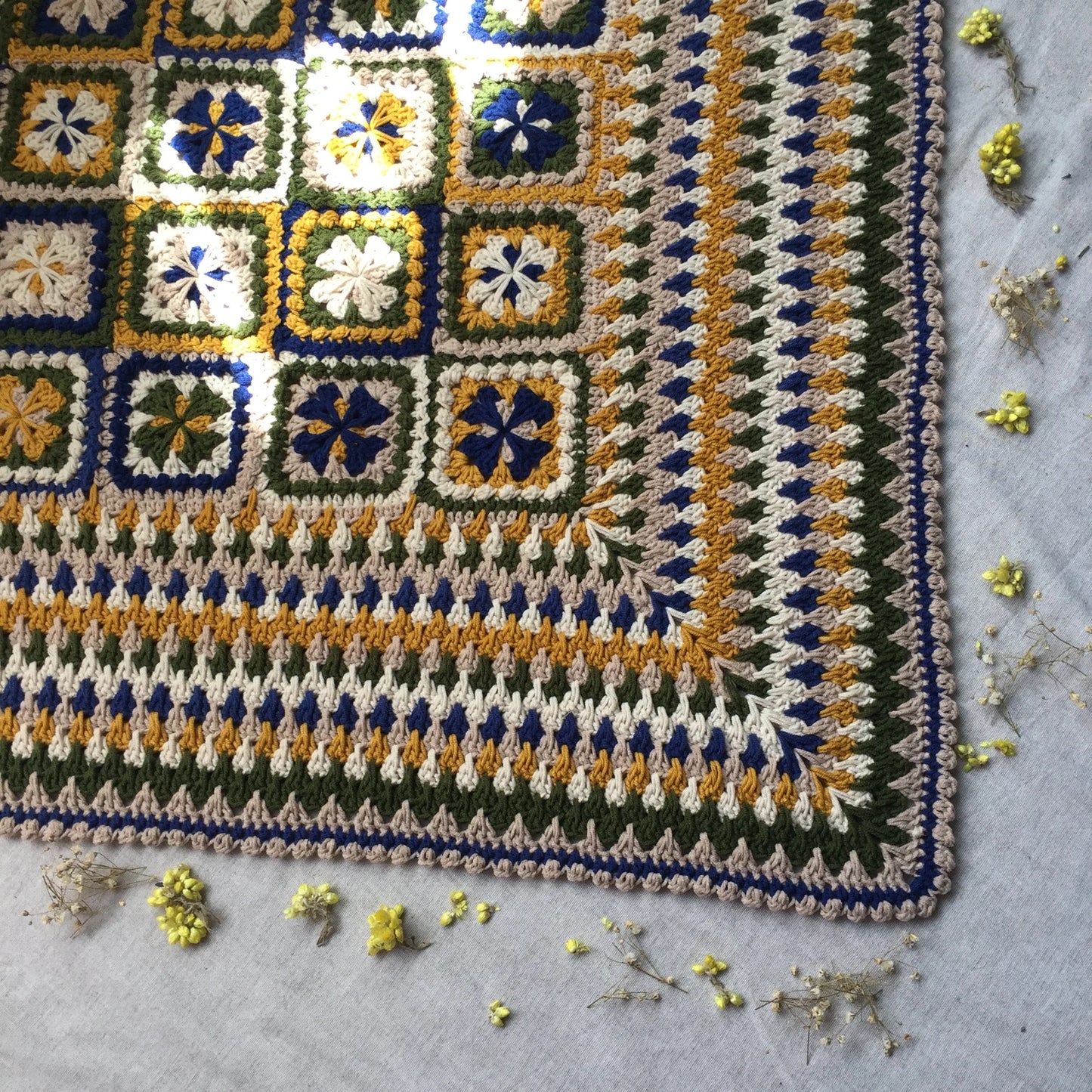 Honey Spice Blanket Crochet Pattern