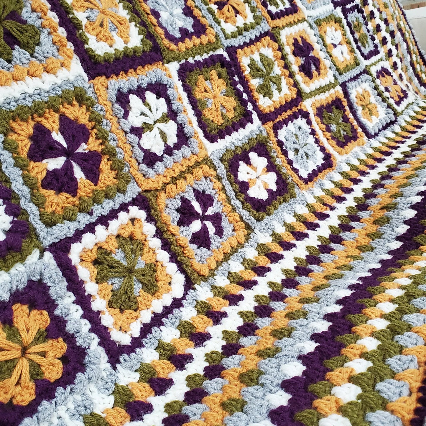 Honey Spice Blanket Crochet Pattern