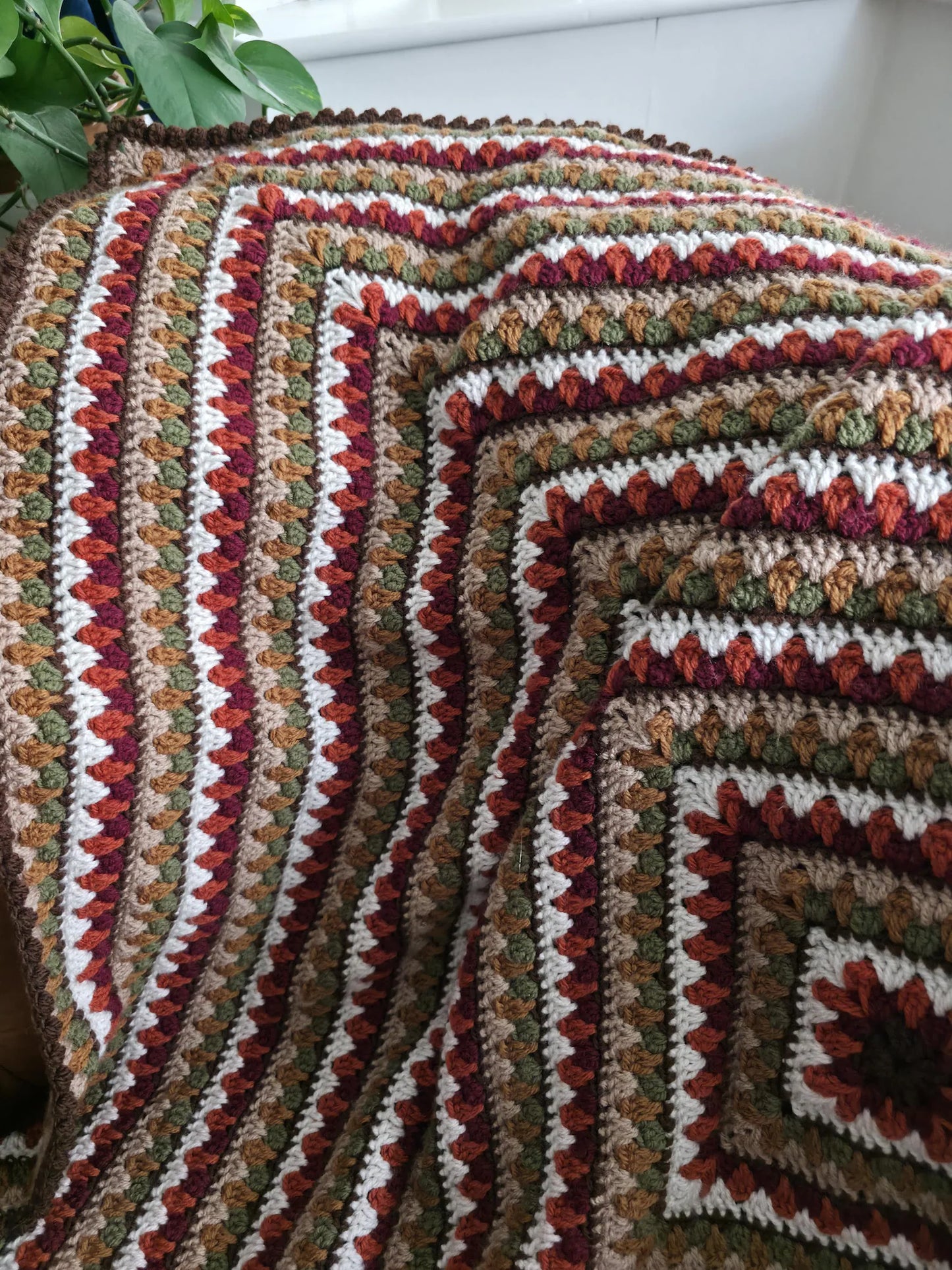 Harvest Square Blanket Crochet Pattern