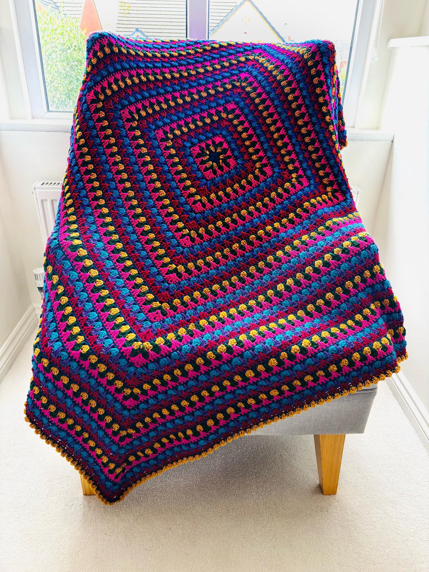 Harvest Square Blanket Crochet Pattern