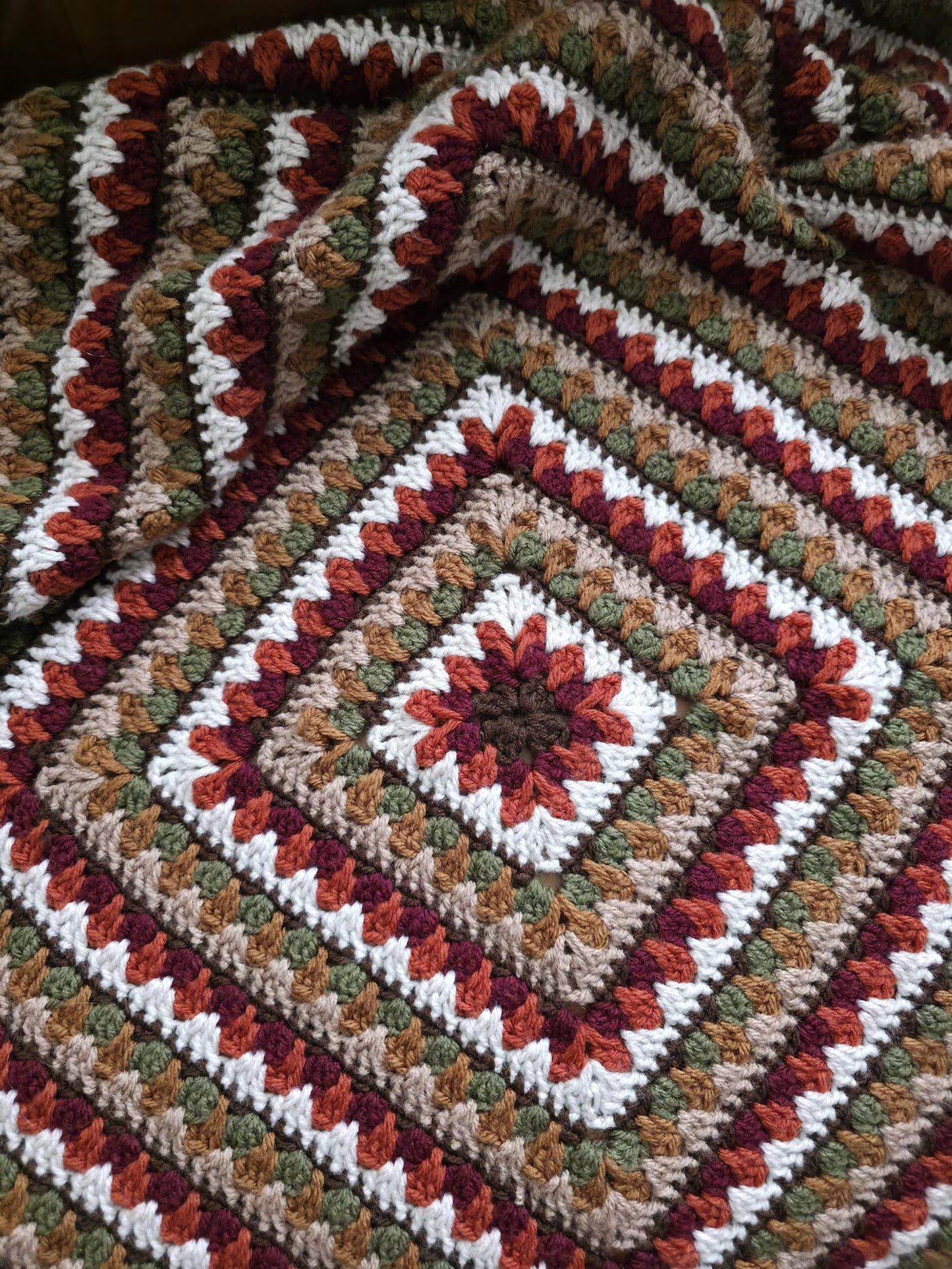 Harvest Square Blanket Crochet Pattern