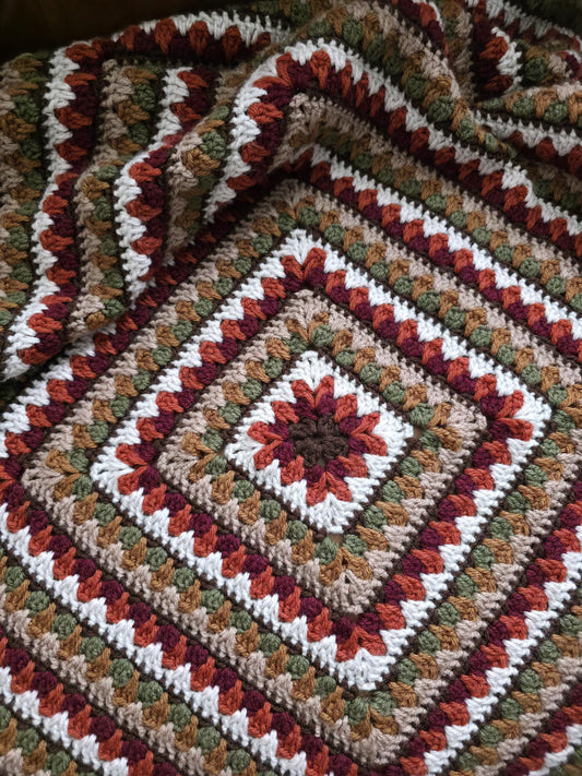 Harvest Square Blanket Crochet Pattern