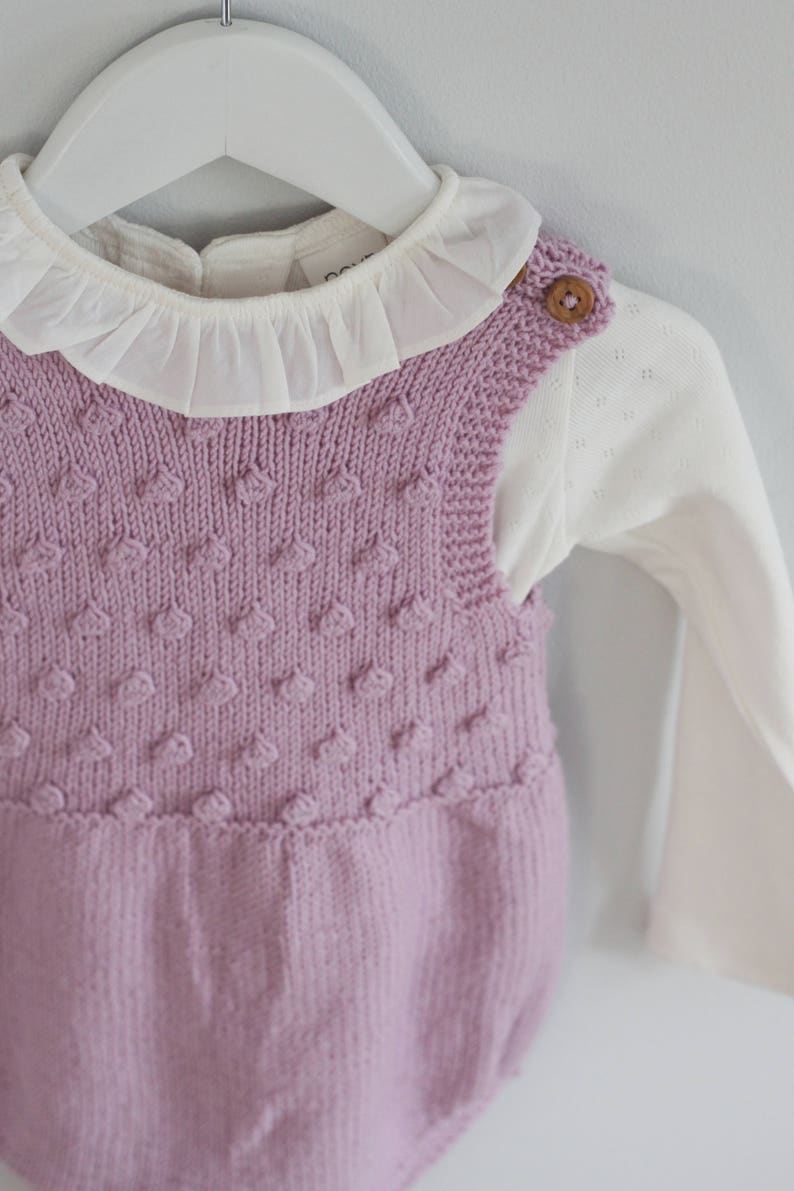 Puffberry Romper Knitting Pattern