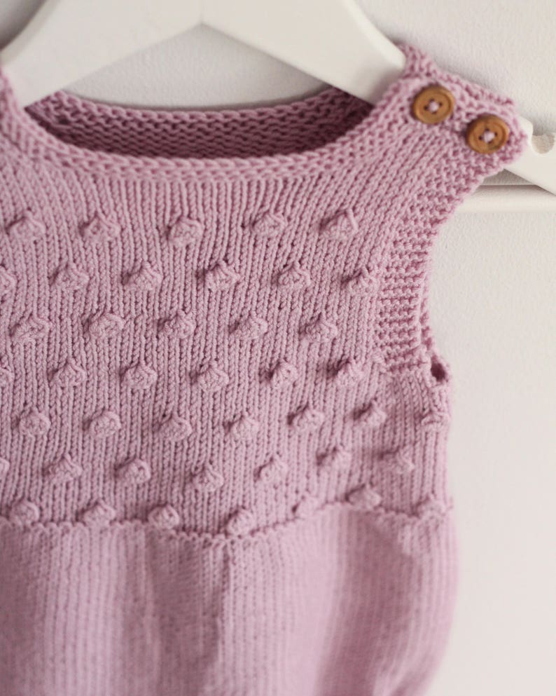 Puffberry Romper Knitting Pattern