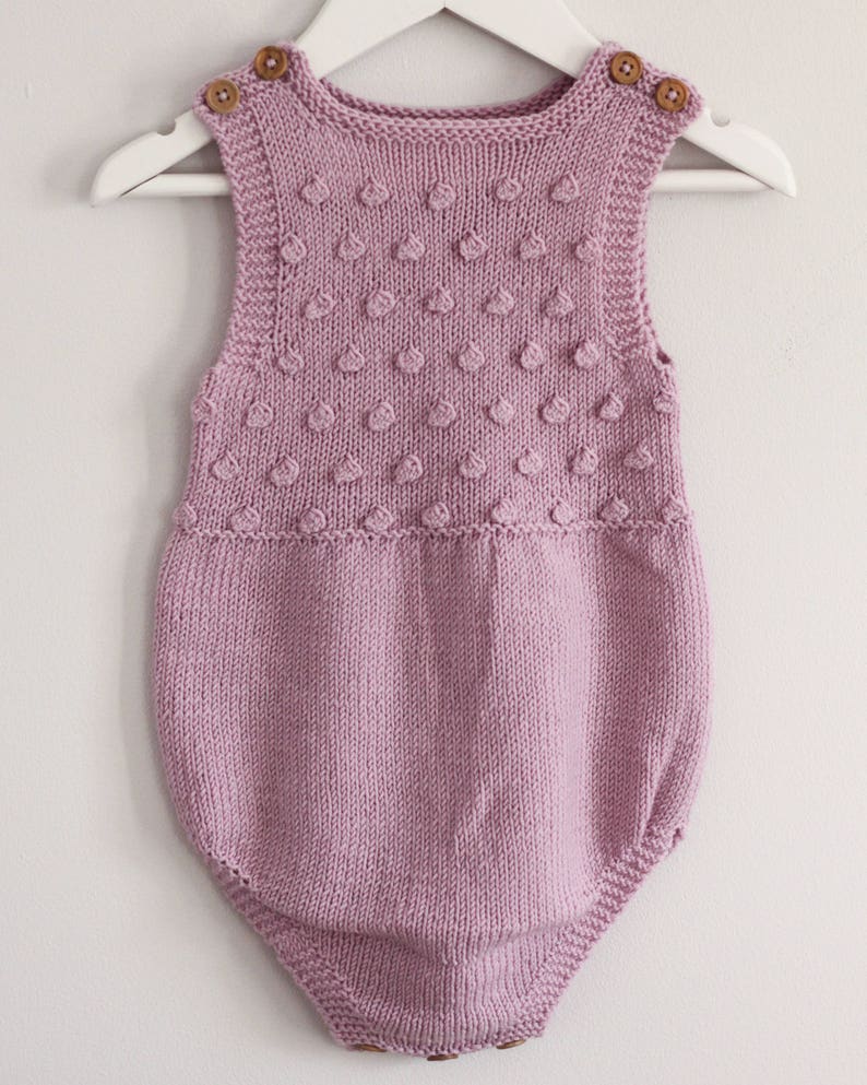 Puffberry Romper Knitting Pattern