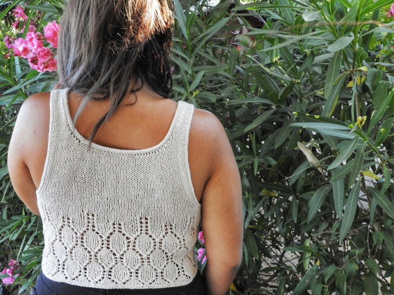 Lantern Lace Top Knitting Pattern